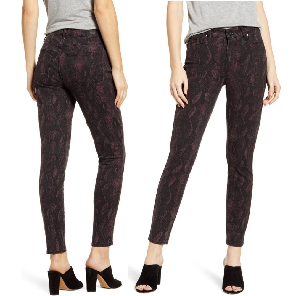 Paige Jeans Hoxton Python Ankle